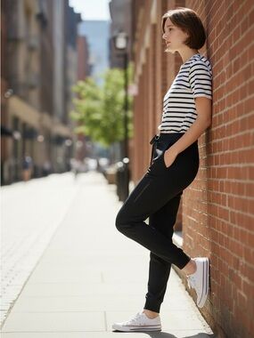 Gerry Weber Black Drawstring Jogger Pants